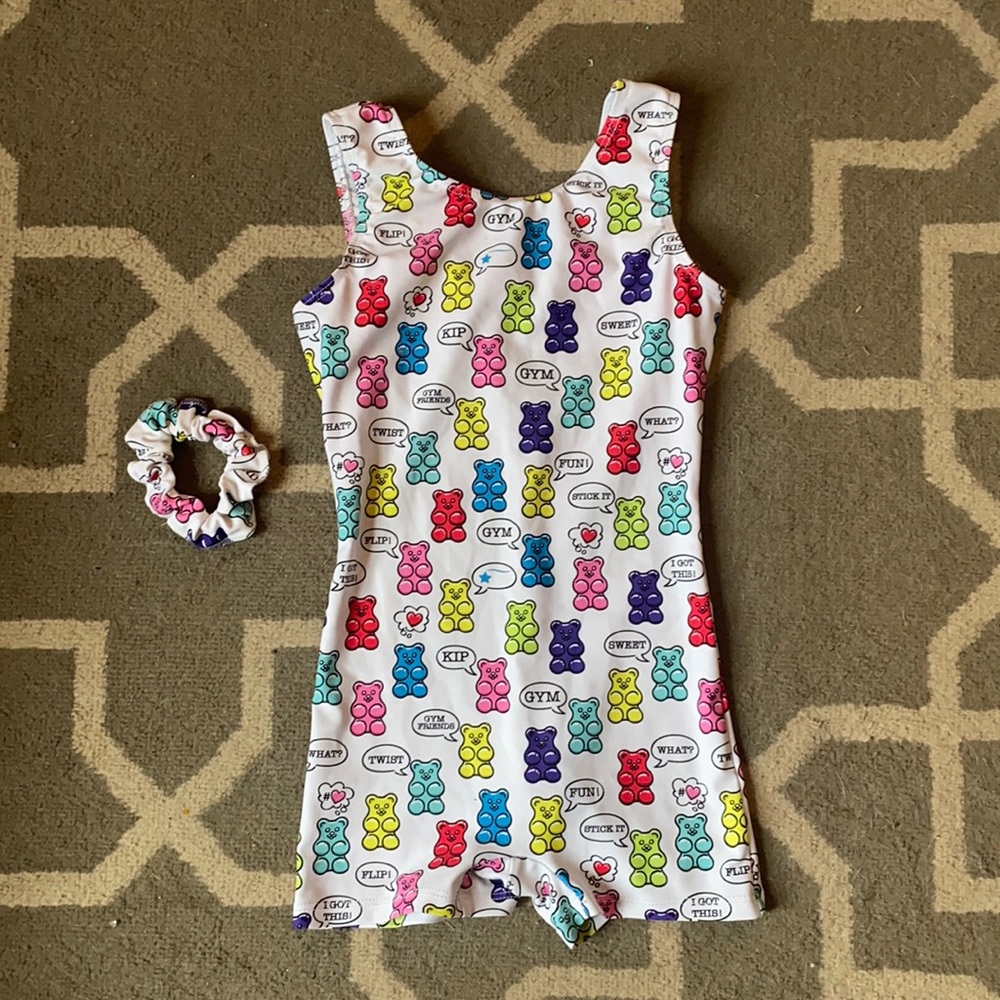 Destira gymnastics leotard girls Large